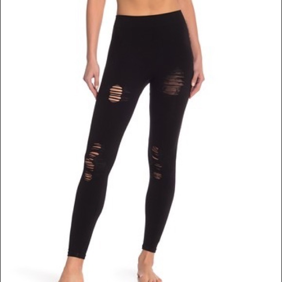 distressed yoga pants